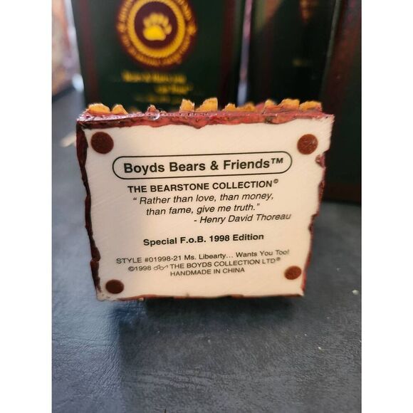 Boyds Bears & Friends "Ms. Libearty... Wants You Too!" figurine, a collectible f - Picture 5 of 7